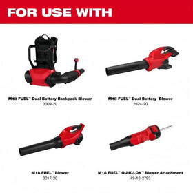 WVSHHFN flat nozzle on Milwau-kee 3009-20 delivers a focused, high‑impact air stream.