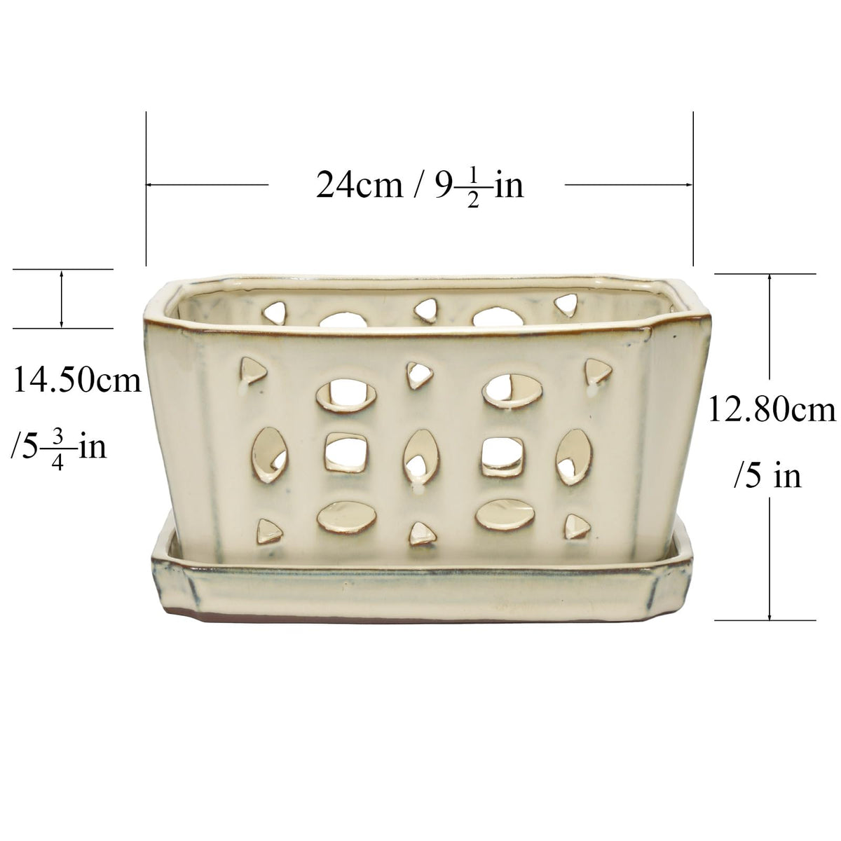 W&W orchid pot 9-7 inch size fits standard orchids