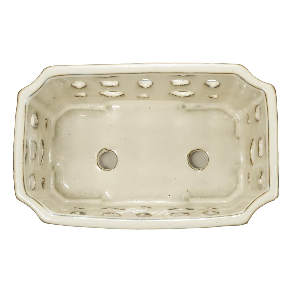 W&W orchid pot glazed finish adds elegant decor touch