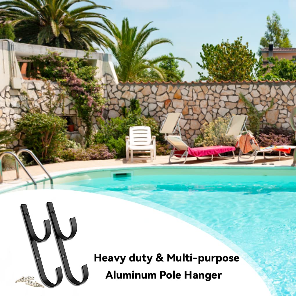 WWD POOL aluminum pole hanger blue screws included for quick installation