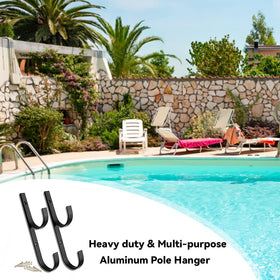 WWD POOL aluminum pole hanger blue screws included for quick installation