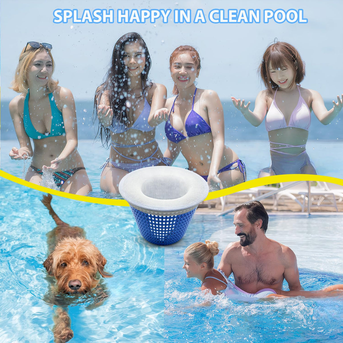 WXFANA pool skimmer sock reusable and easy-clean design simplifies filter upkeep.