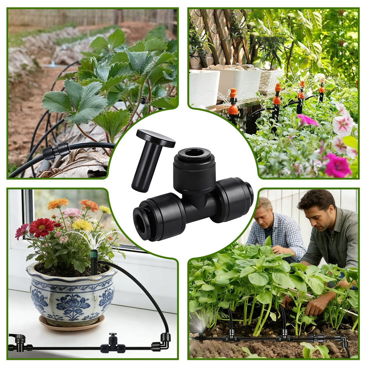 WXNTLDOH garden irrigation connectors, ideal for lawns, greenhouses, and farms.