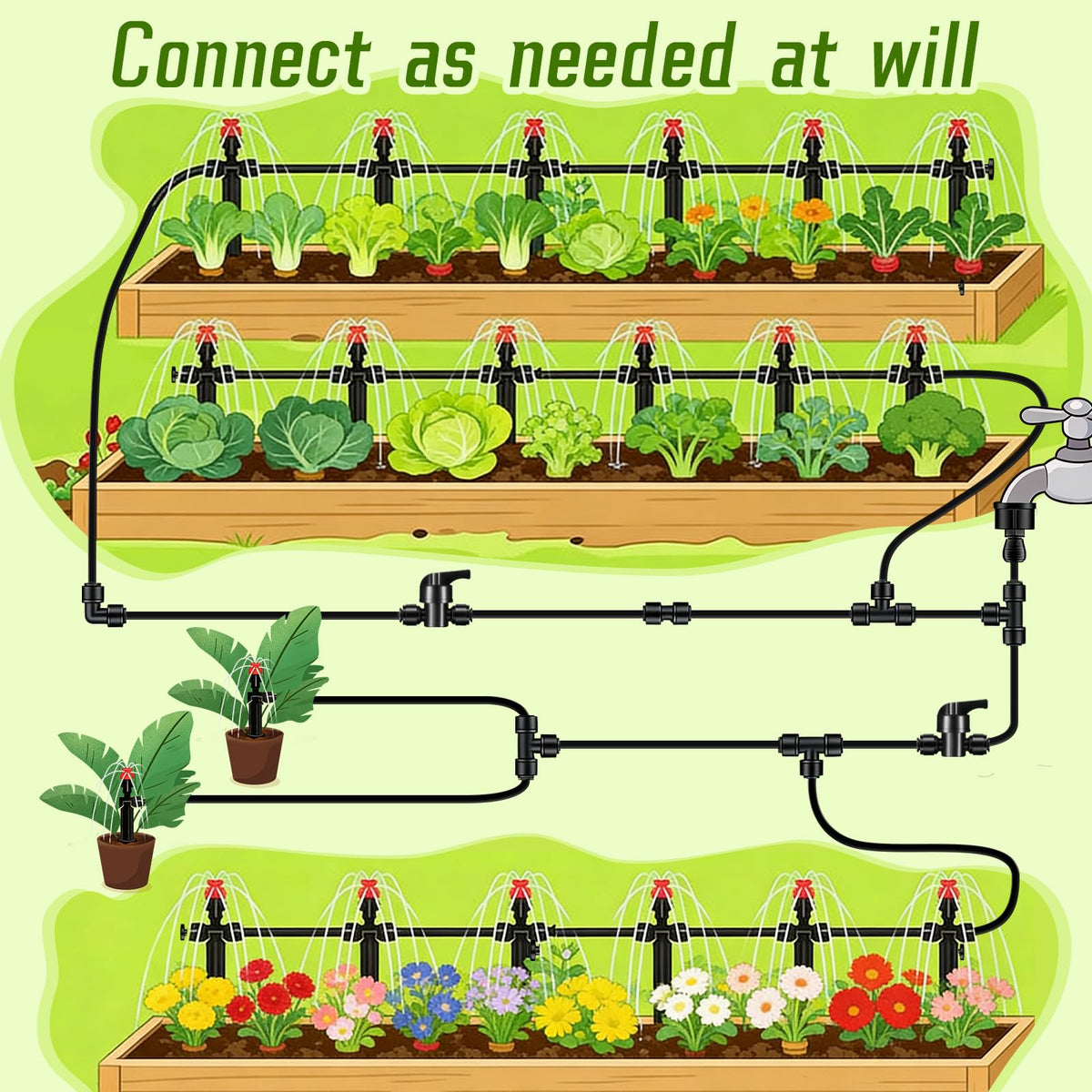 WXNTLDOH quick-connect fittings set, simple installation saves time in projects.