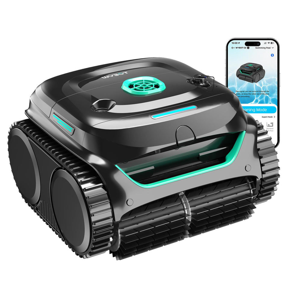 Wybot C2 cordless pool cleaner for quick inground pool cleaning
