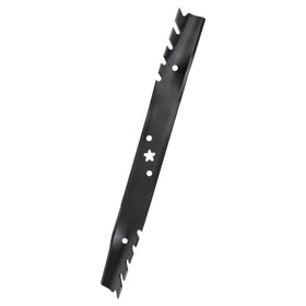 Wyevee 587199603 sharp mulching blade close-up for clean cuts.