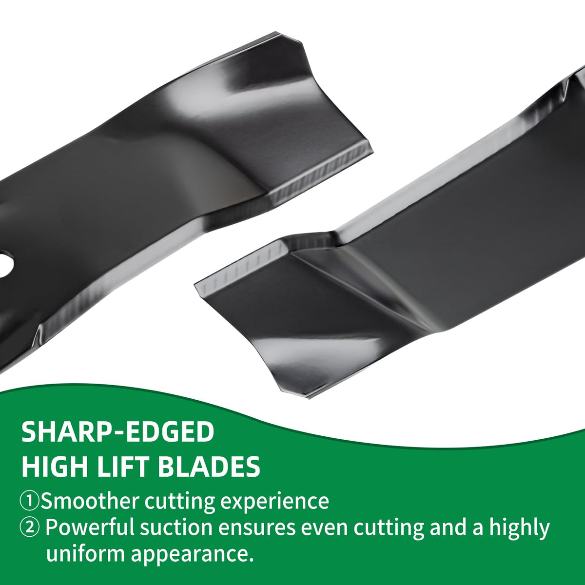 Wyevee 942-04125 long blade; improves airflow on a 46-inch deck mower.