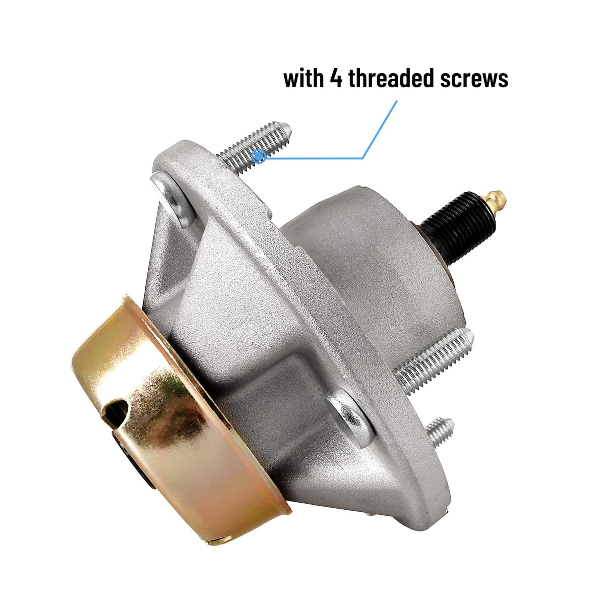 Wyevee AM144377 spindle compatibility with John Deere deck models for versatility.