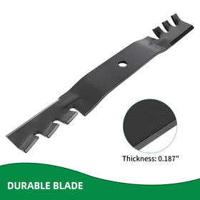 Wyevee blade dimensions show 5/8 inch center hole for secure mounting.