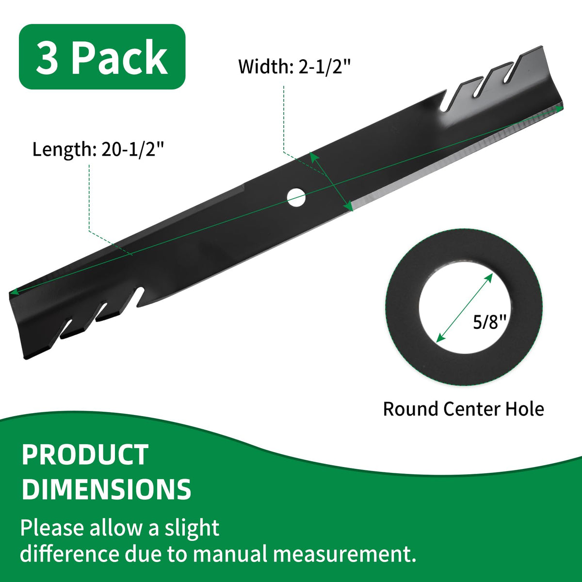 Wyevee blades compatible with Bad Boy Toro Hustler mowers