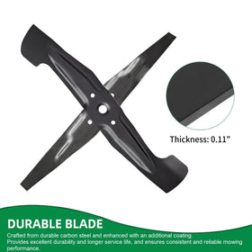 Wyevee mulching blades with coating offer efficient clippings processing.