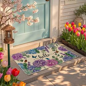 Wylumen low-profile entryway doormat ensures smooth door clearance and minimal tripping risk.