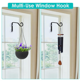WYLUNBI pot plant hanging with suction cup keeps greenery visible near windows.
