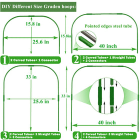 WYRJXYB garden-hoops-set sturdy supports enable quick row cover installation.