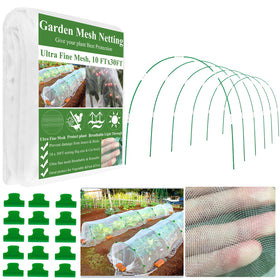 WYRJXYB Garden Netting Kit full set for raised beds protects crops.