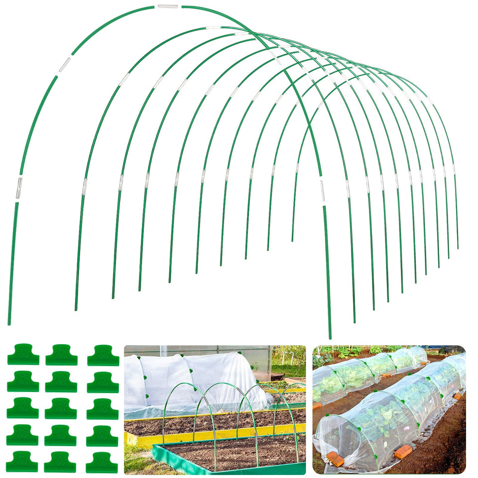 WYRJXYB greenhouse hoops 60pcs assembly for a stable grow tunnel