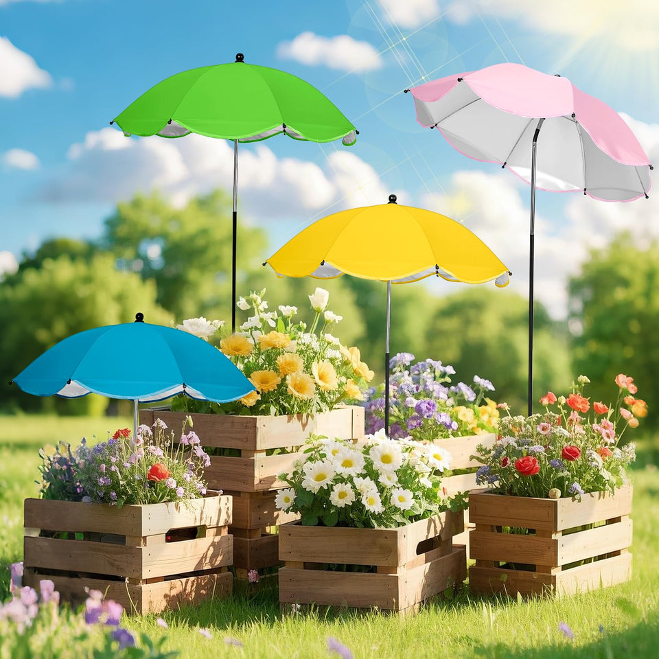WYRJXYB plant umbrella 30-inch canopy shading sun-exposed garden beds.