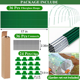WYRJXYB row cover support hoops for protective coverings over beds