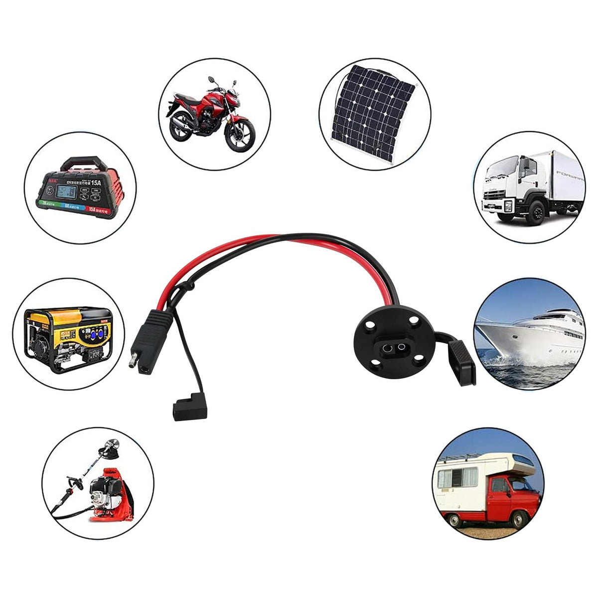 WYTUDTE extension cord being used outdoors suggests weatherproof durability and versatility