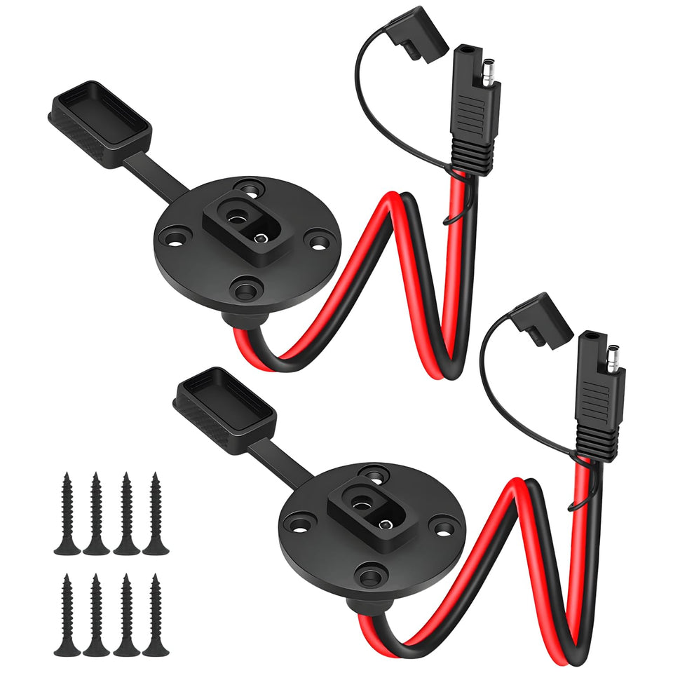 WYTUDTE SAE quick connector 2-pack close-up showing durable plugs for reliable power