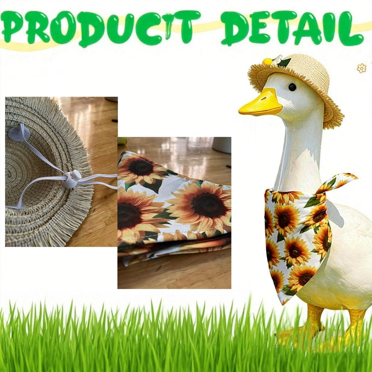 WYUA sunflower goose used as a photo prop for cheerful occasions