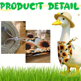 WYUA sunflower goose used as a photo prop for cheerful occasions