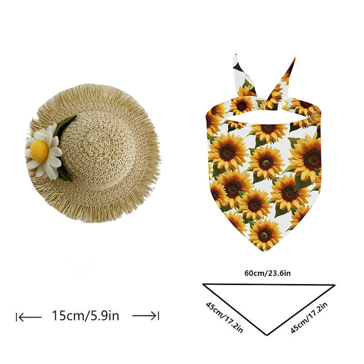 Closeup of WYUA sunflower-themed goose decor highlighting durable materials