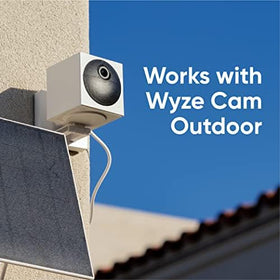 Wyze solar panel weatherproof design resists rain and heat.