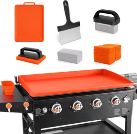 WYZJC 36-inch silicone griddle mat protecting the grill surface during cooking