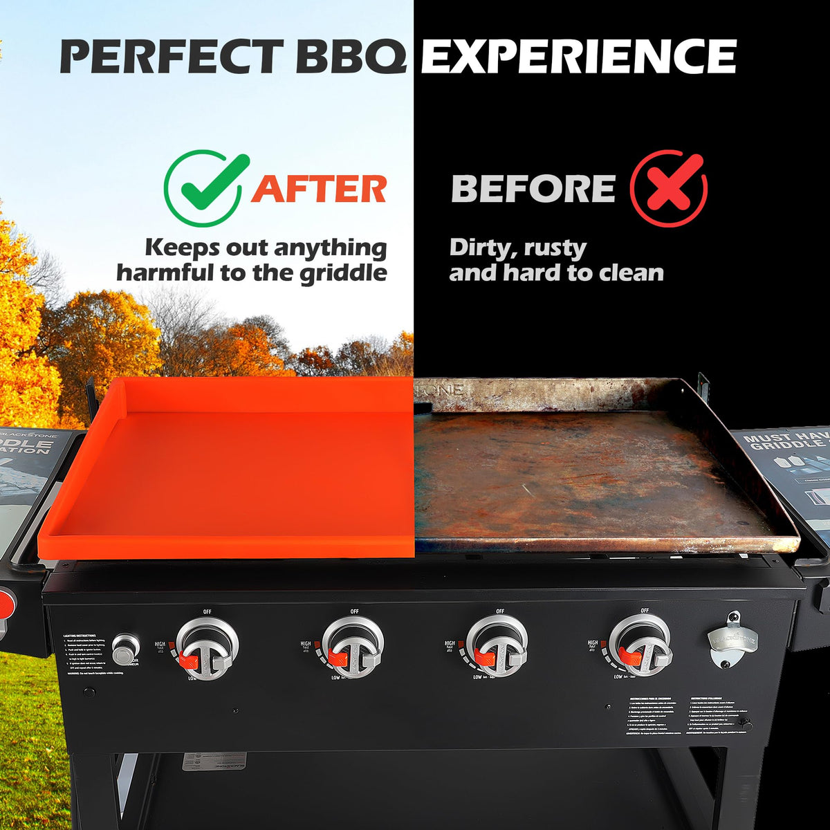 WYZJC food-grade silicone is thick, durable, and safe for cooking surfaces.