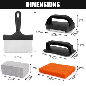 WYZJC scouring pads with handle protect hands while scrubbing