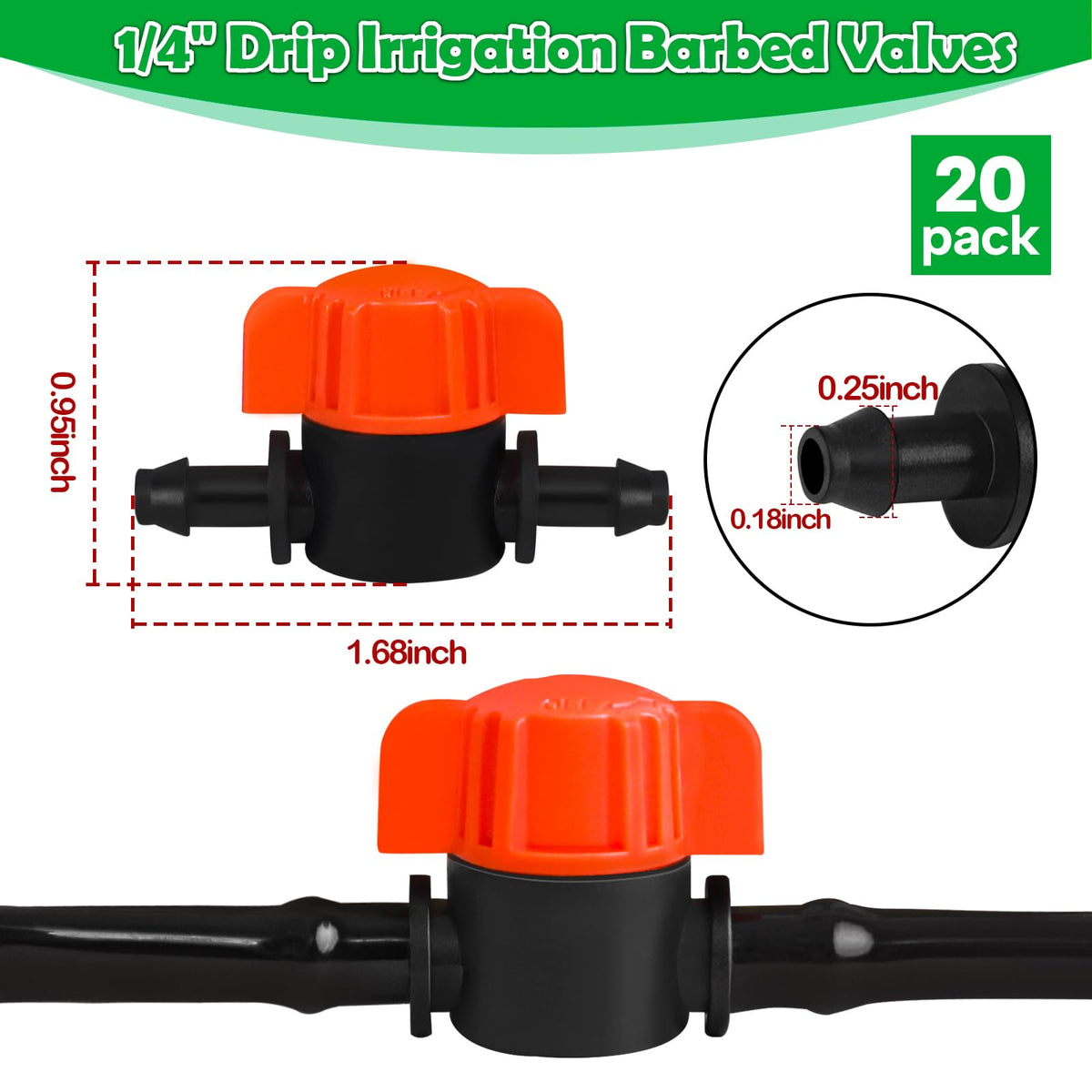 WZFLRUA inline valve fittings resist UV exposure for outdoor longevity