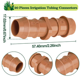 WZFLRUA half-inch barbed connectors enable quick tubing repairs and extensions.