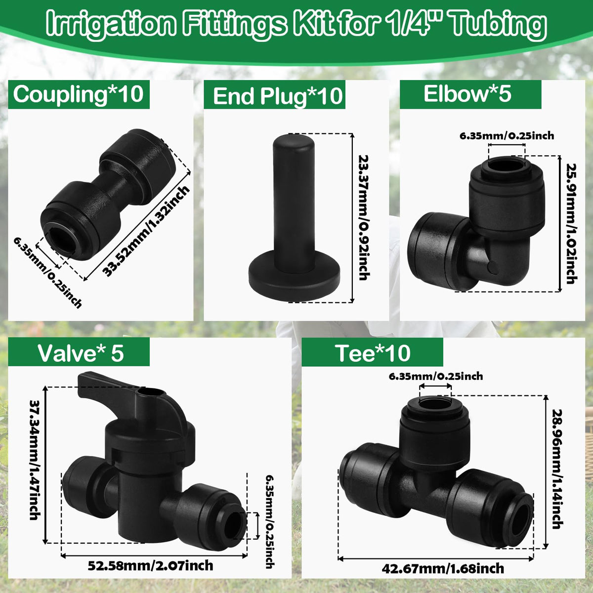 WZFLRUA push-to-fit connection fittings enabling quick tool-free setup