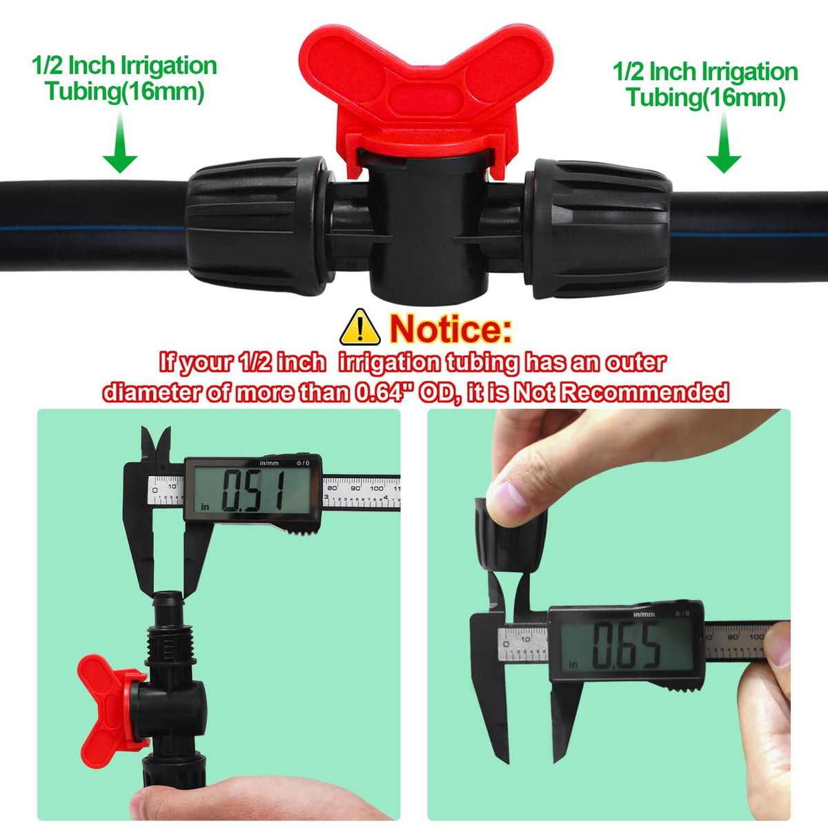 WZFLRUA sharp-barb connection system promotes quick, tight fits.