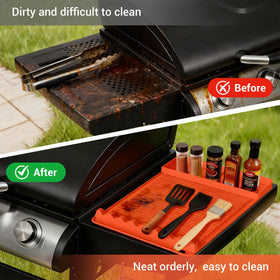 WZGUSXN non-slip backing prevents mat from sliding during windy barbecues