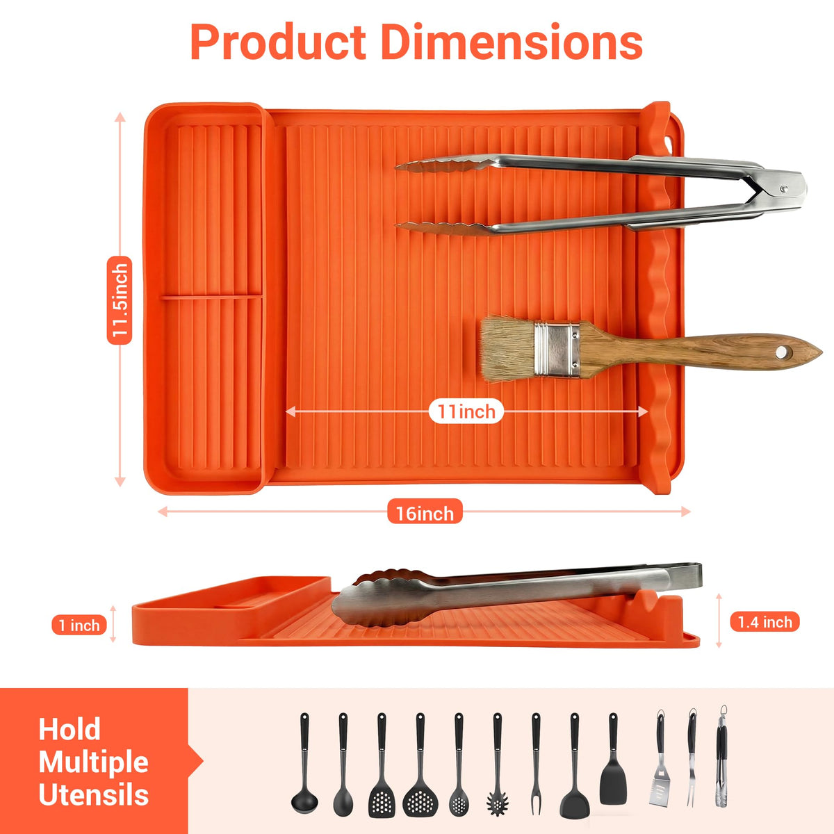 WZGUSXN sauce drip pad keeps tools organized while cooking outdoors