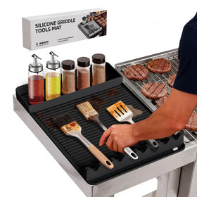 WZGUSXN silicone grill mat heat shield for Blackstone up to 450°F.