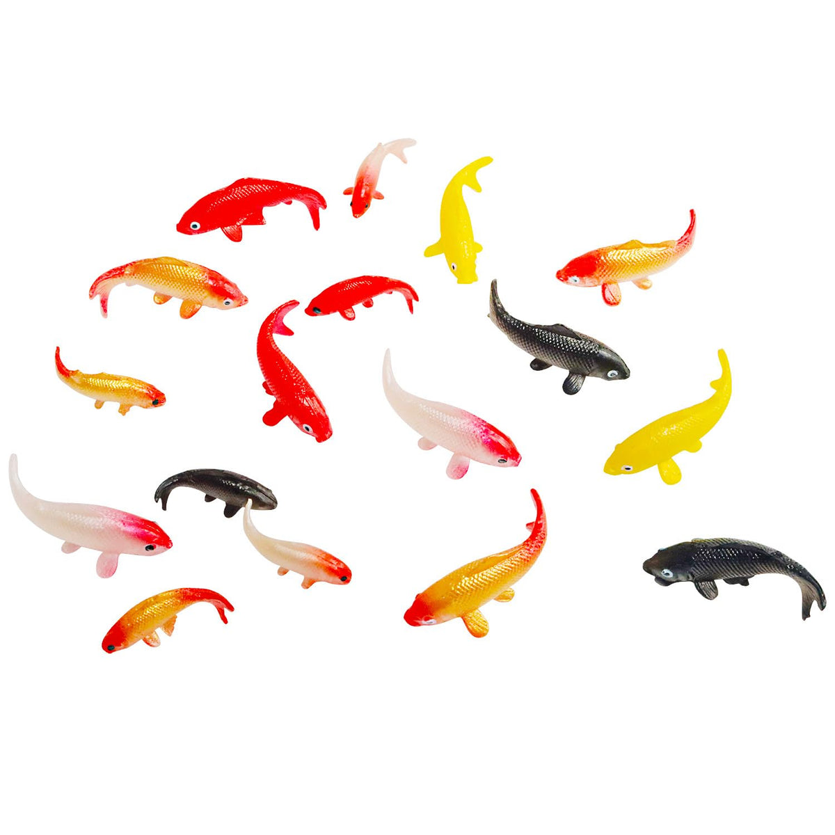 X Hot Popcorn plastic koi set for creative scenes.