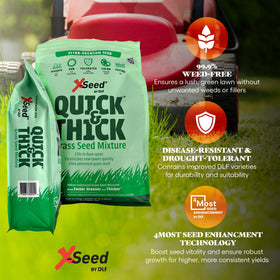 Dense turf coverage across large areas with X-Seed seed