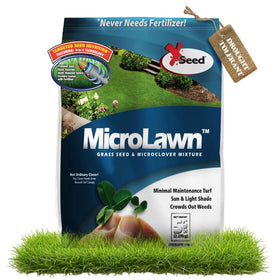 X-Seed Microlawn dense growth crowds out weeds in busy spaces.