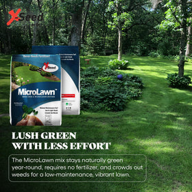 X-Seed Microlawn microclover enriches soil naturally between mowing.