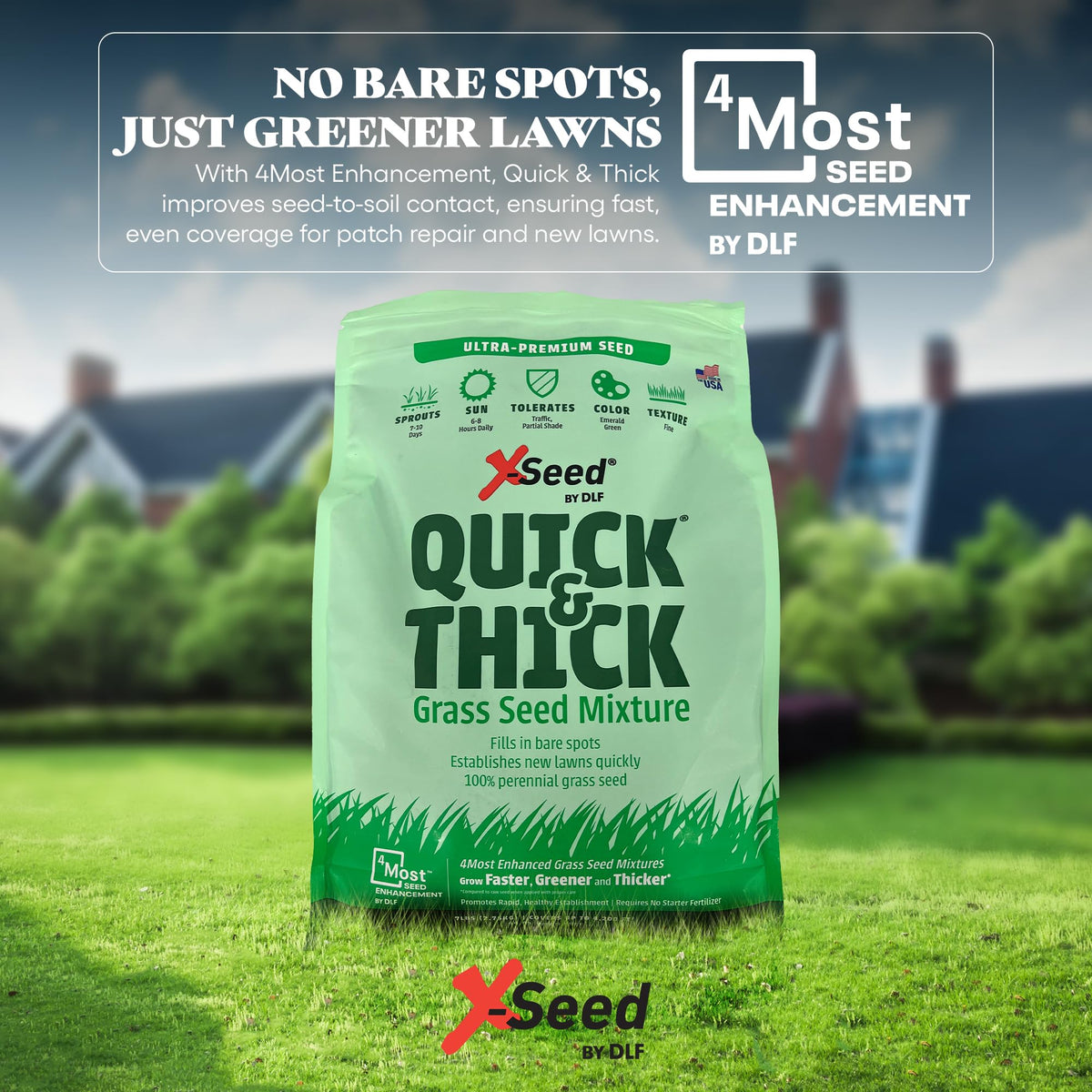 Moisture boost technology in X-Seed seed promotes greener growth