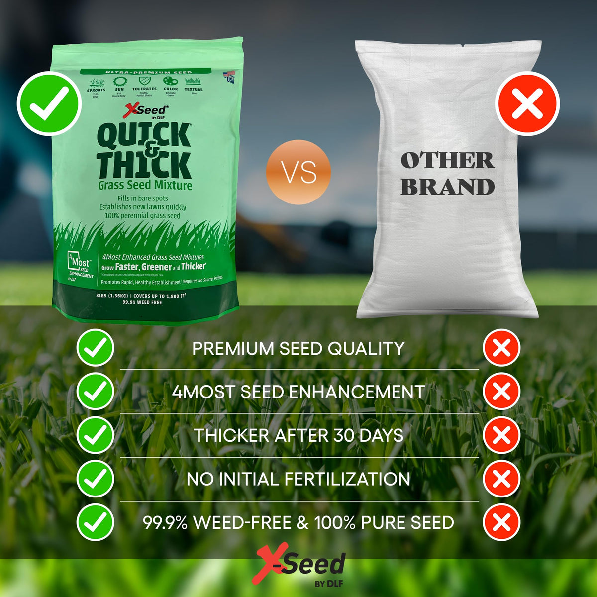 X-Seed blends revitalizing bare spots for new turf