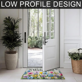 XADP Welcome Mat decorative pattern adds curb appeal to porch or entryway