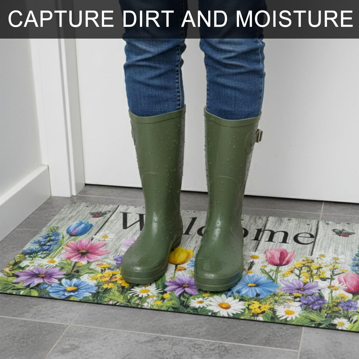 XADP Welcome Mat easy-clean surface for quick maintenance after busy days