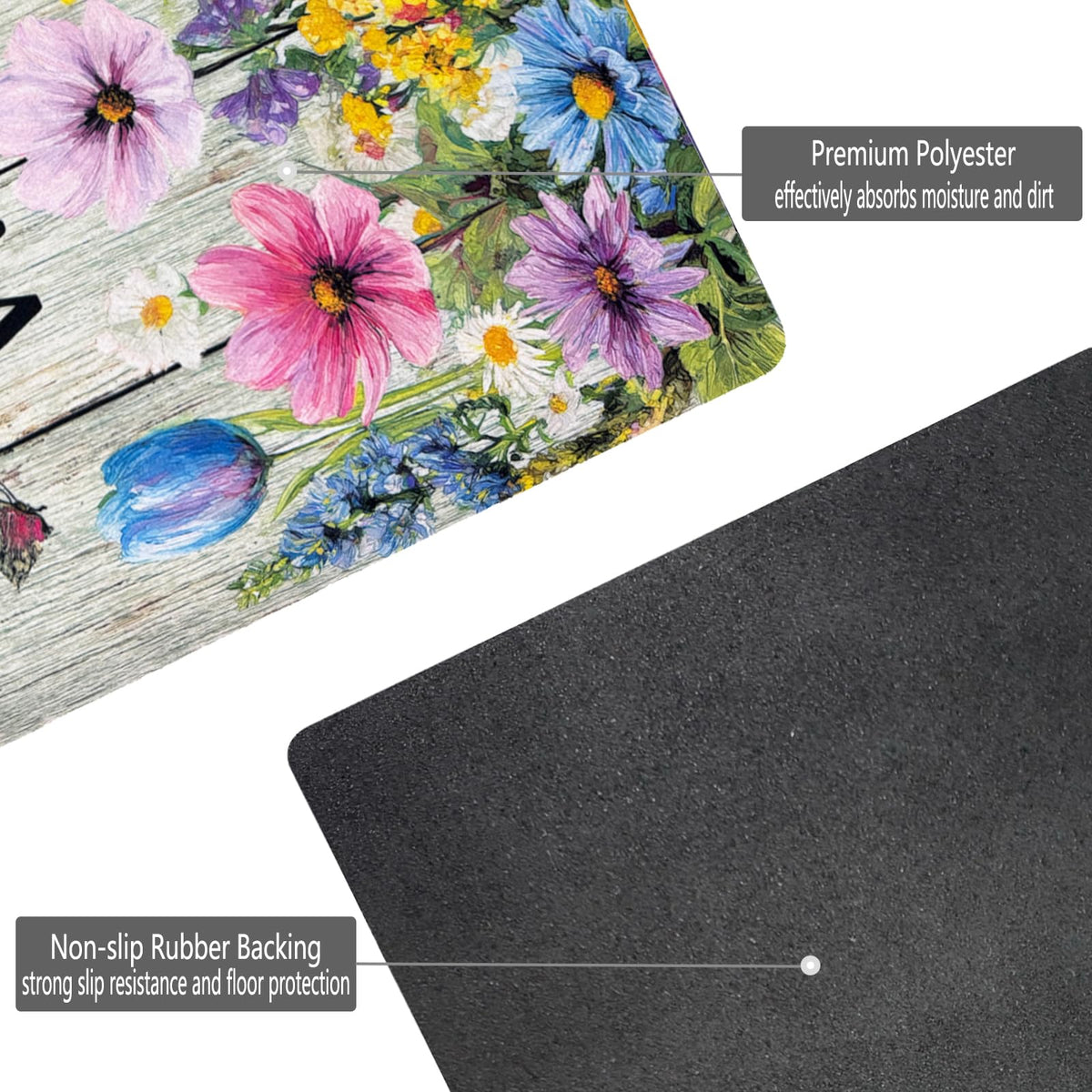 XADP Welcome Mat moisture and dirt scraping at the threshold