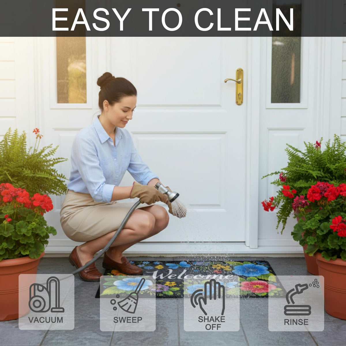 XADP durable polyester surface resists wear while collecting grit.