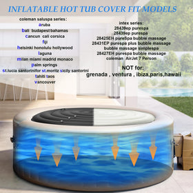 Xajerter inflatable cover with easy inflation offers quick setup