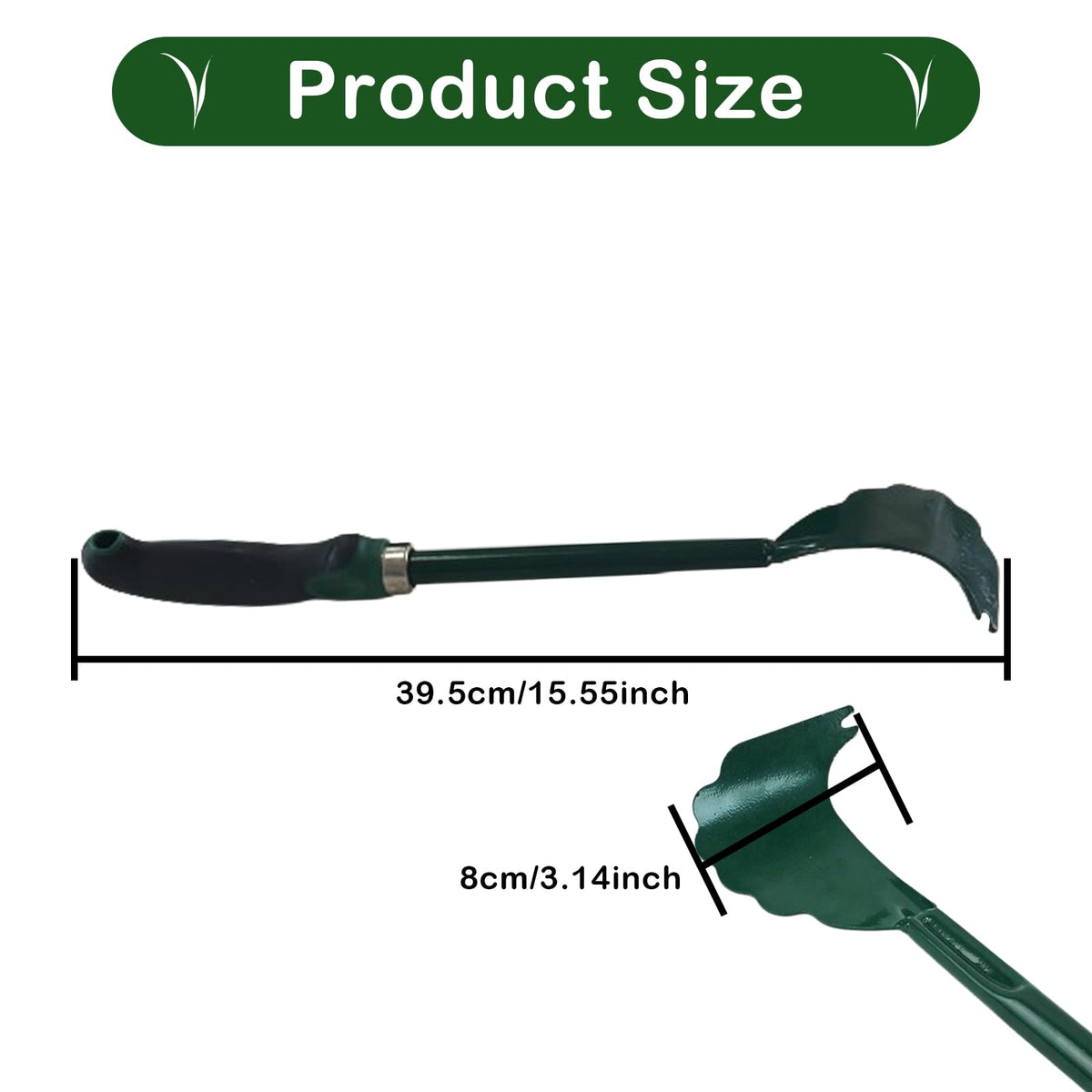 Xanadued mower deck scraper with durable construction and rust-resistant metal and rubber grip.